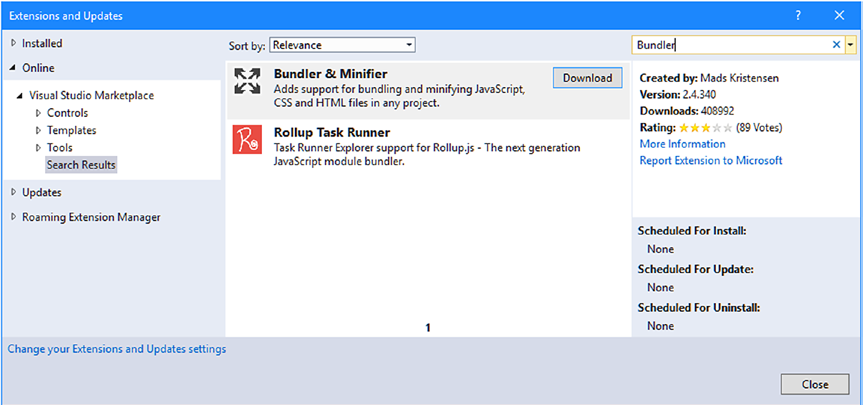 bundler & minifier